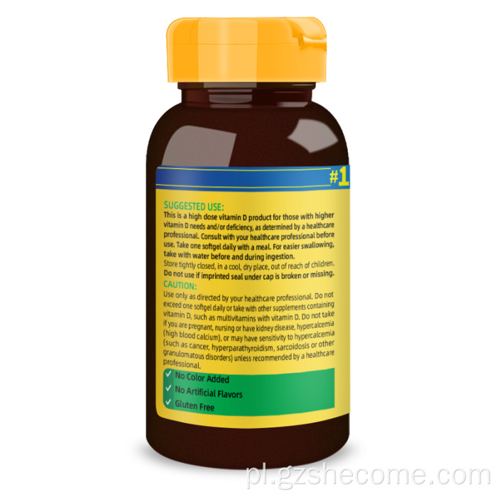 Suplement diety dla zębów Wspieraj Softgels witaminy D3